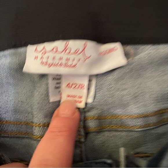 ISABEL Maternity Under Belly Jeggings Blue Denim Size 4 - Picture 7 of 8